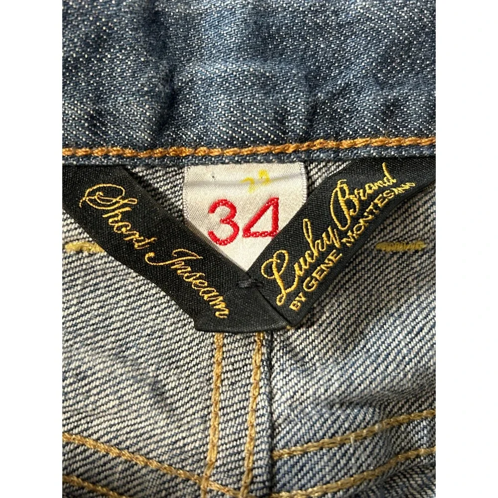 Lucky Brand‎ Taylor Straight Leg Jeans Mens 34x29 Blue Medium Wash Denim Vintage